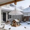 Plastic Hanging Bird Feeder Cover Heavy Duty Weatherproof Bird Feeder Protector Waterproof Large Bird Feeder Baffle Balcony