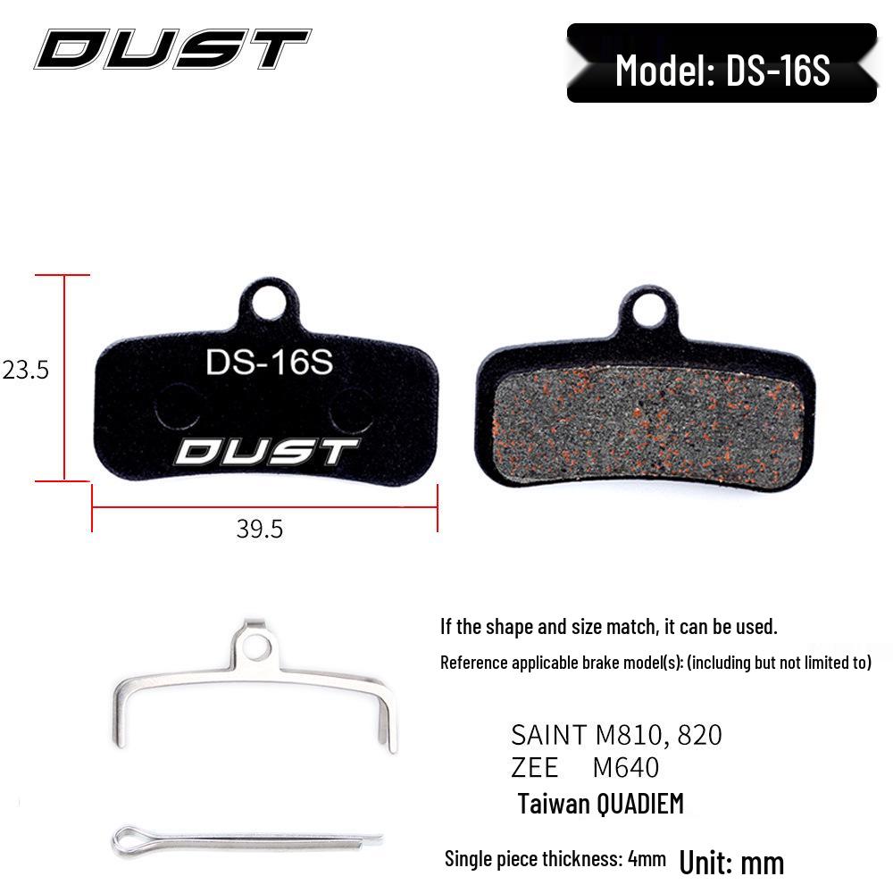 DUST Semi-Metallic Resin Disc Brake Pads for M446 E3 M355 Mountain Bikes