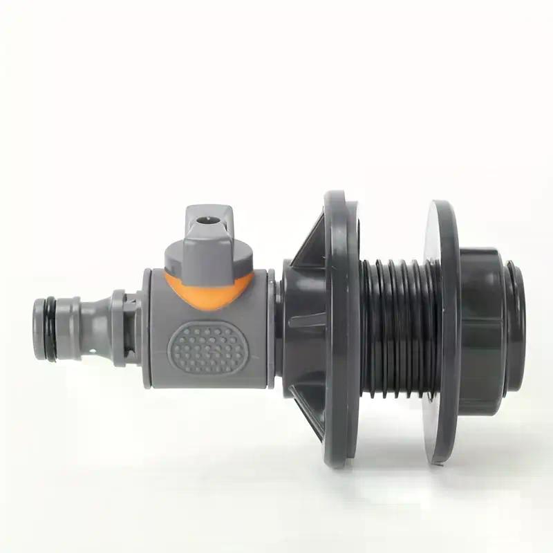 1/2 Inch PVC Spigot Rain Faucet Kit For Rain Barrels Aquariums Water Tanks Tubs Pools Garden Hose Fitting