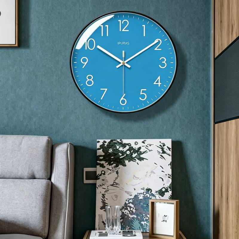 Minimalist Nordic Wall Clock With Quartz Movement For Living Room Decor