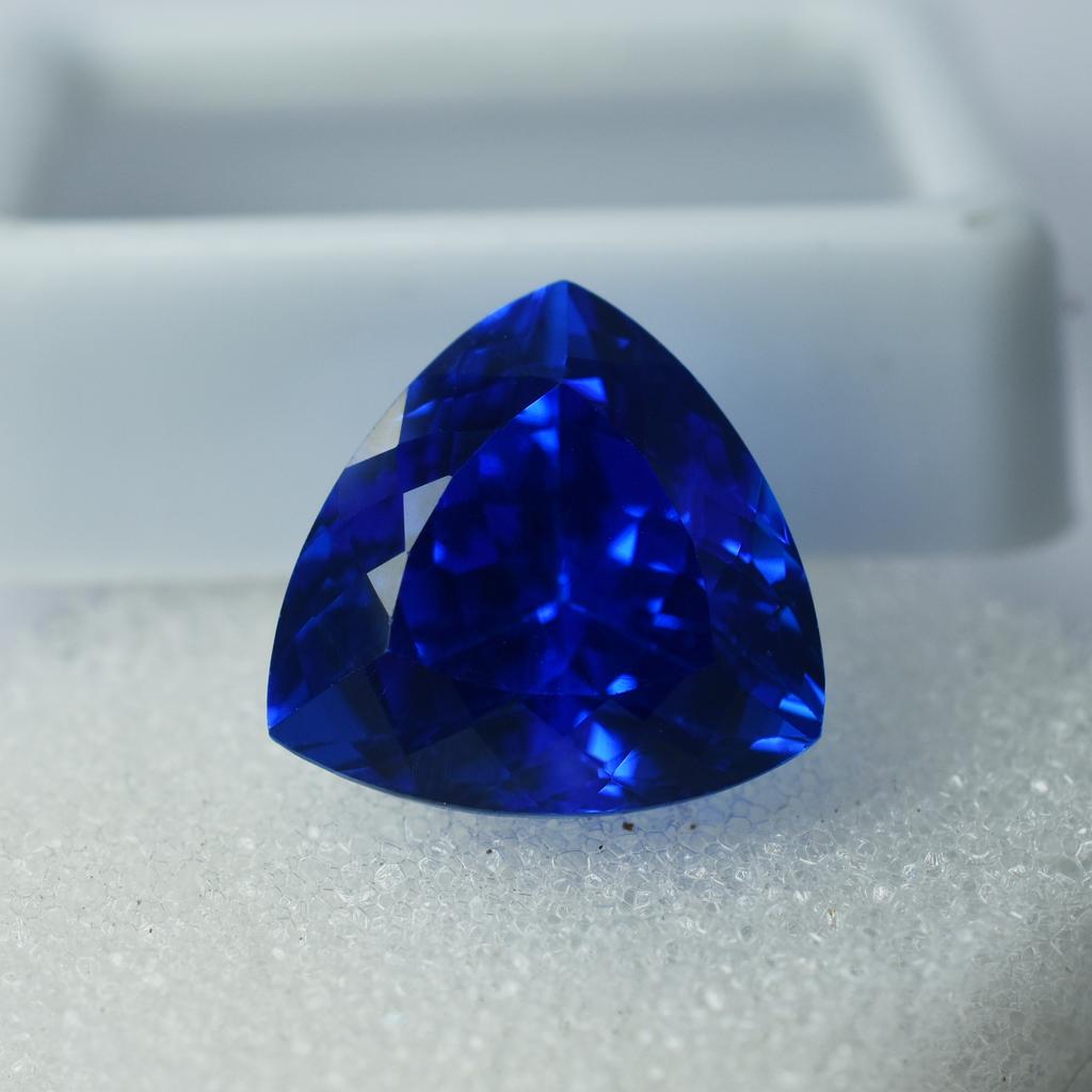 Emerald Trillion 9.60 Ct Blue Tanzanite Natural Loose Gemstone for Jewelry Making and Crafts
