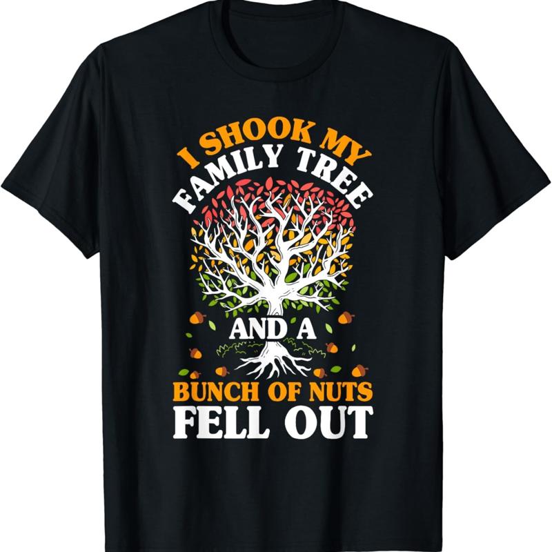 Shook My Family Tree Nuts Fell Out Funny Reunion Genealogy T Shirt S разноцветный