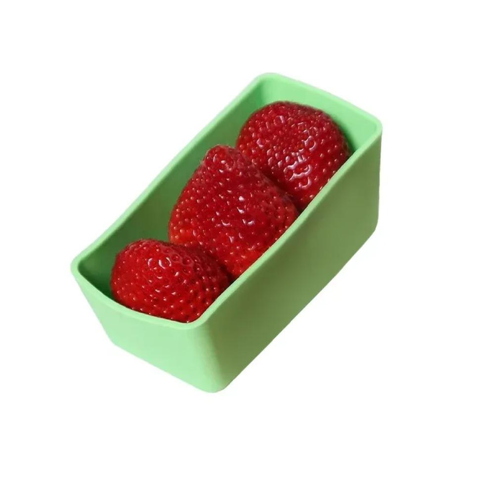

Silicone Lunch Box Divider Cup Microwaveable Lunch Box Liner Salad Dressing Compartment School green-rectangle