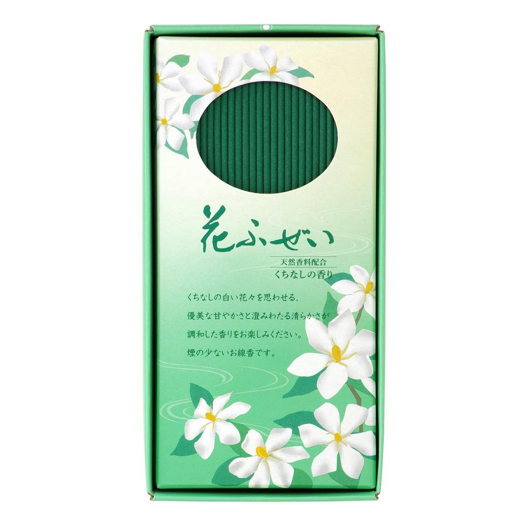 Kameyama Hana Fuzei Gardenia Low-Smoke Incense, Approx. 100g, 230 Sticks