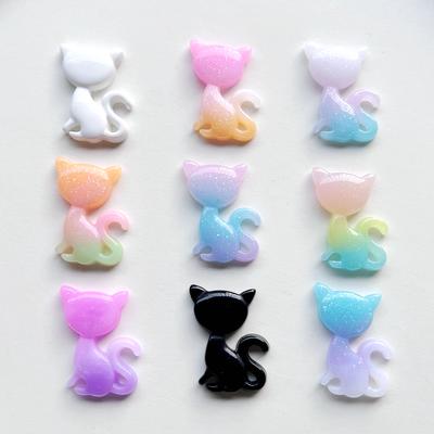 Rainbow Star Cat Resin Flat Decoration Diy Jewelry Hair Accessories Earrings Decoration Scrapbook 10pcs/lot