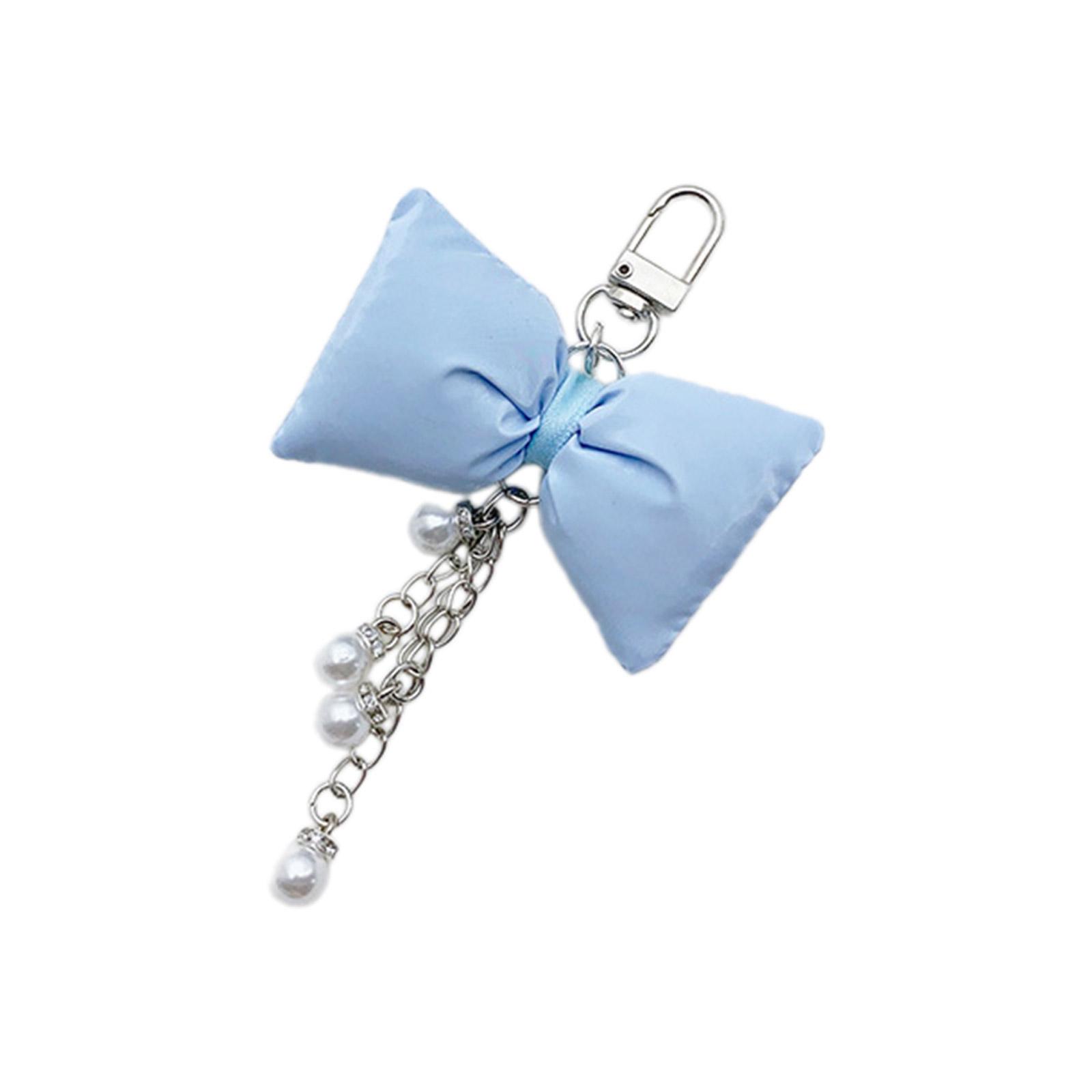 Брелок с жемчужной цепочкой и бантом — фото 9