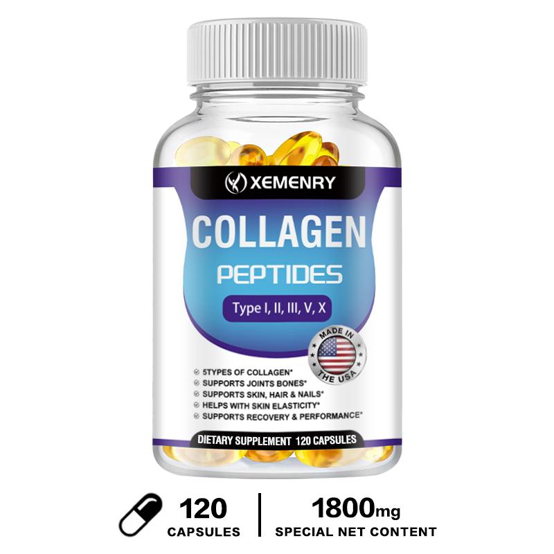XEMENRY - Collagen Peptide Capsules - Health for Joints, Bones, Skin, Hair, and Nails