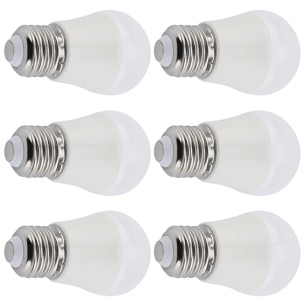 6 PCS 5W Mini Lâmpadas LED Branco Quente E26 Base G45 Lâmpadas Iluminação Acessório