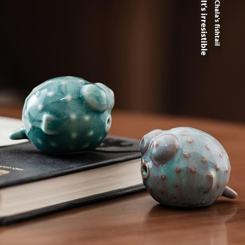 1 buc Pește de Ceai Bule Desen Animat Ceramică Cana de Ceai Peștișor Scuipă Bule Cana de Apă Cadou Amuzant Decor Acasă Accesorii Ceai