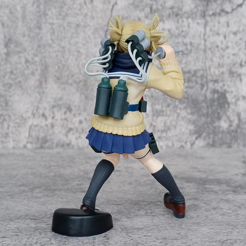My Hero Academia Anime Character Peripheral Himiko Toga Cute Uniform Battle Version Figure Desktop Ornaments Model Toy Gift