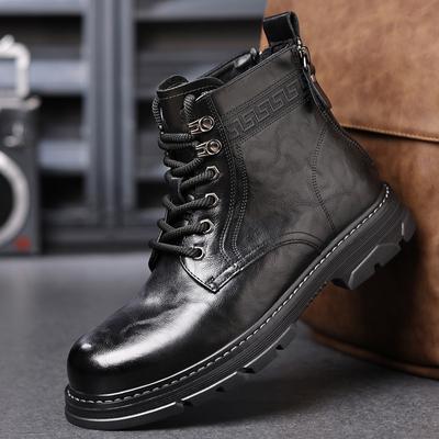 Neue Herren High-Top Modeschuhe Neue Motorrad- und Stiefeletten Wasserdichte Stiefel Herren Lederschuhe Herren Bequeme Freizeitschuhe