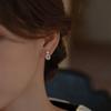 S911 Silver Needle Korean Water Drop Natural Freshwater Pearl Earrings Simple Versatile Light Luxury Temperament Commuter Earrings Women