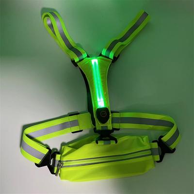 LED Reflective Vest Night Running Vest Glowing Reflector Straps Safety Vest Cycling Vest Warning Lights Reflective Vest Belt