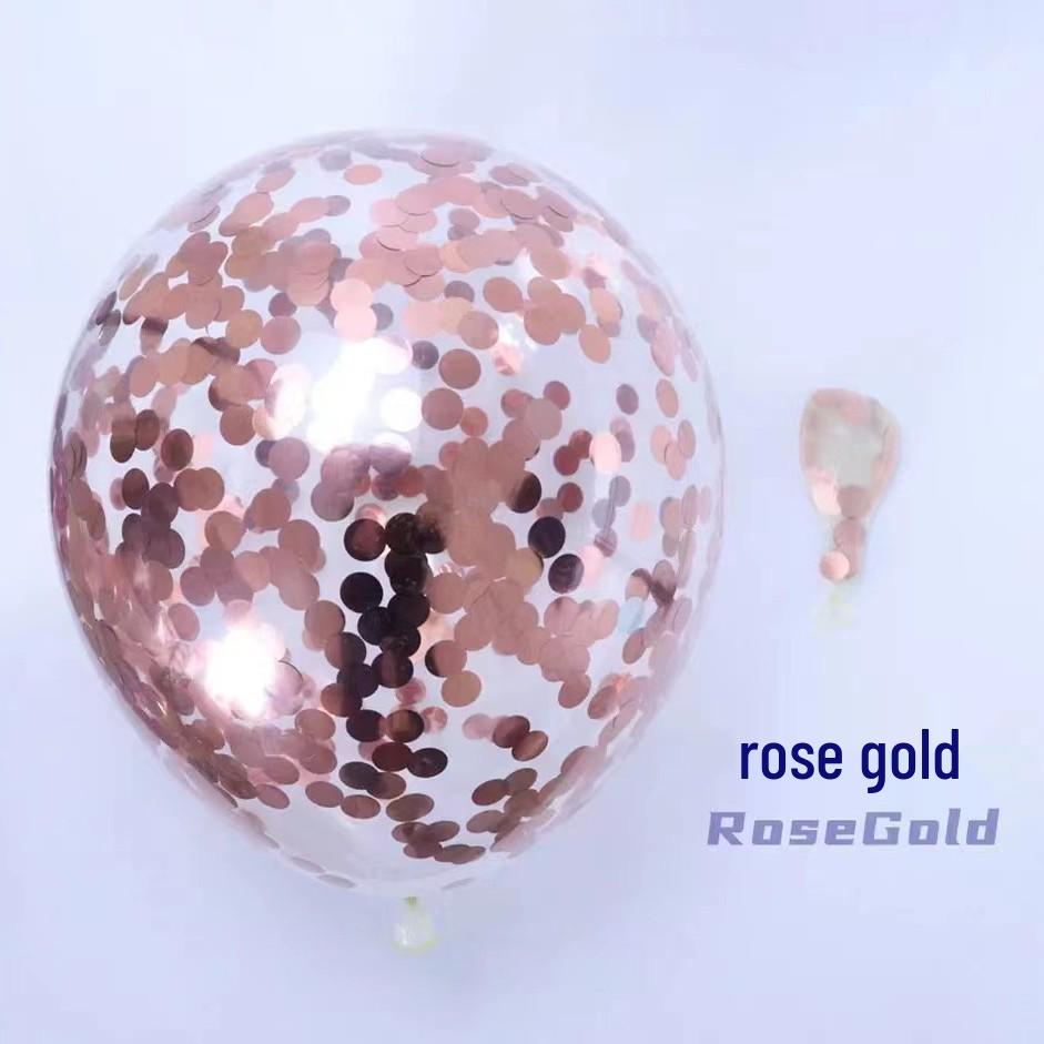 12-calowe przezroczyste balony lateksowe z konfetti i cekinami na wesela, urodziny i uroczystości świąteczne