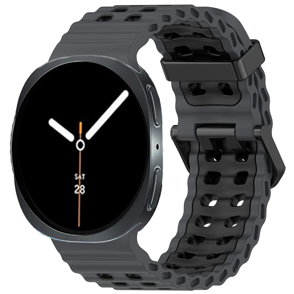Ocean Silicone Strap for Samsung Galaxy Watch 8 40mm 44mm/8 Classic 46mm Bracelet Breathable Wristband for Galaxy Watch 8 Band