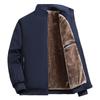 Men's Warm Velvet Jacket, Stand Collar, Versatile for All Ages, Casual Fit for Autumn & Winter