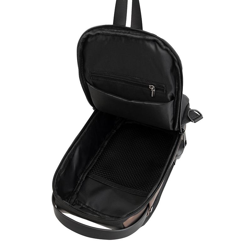 Multifunction Anti-theft USB Shoulder Crossbody Bag Travel Sling Pack Messenger Pack Chest Bag Male Luxury Brand Men