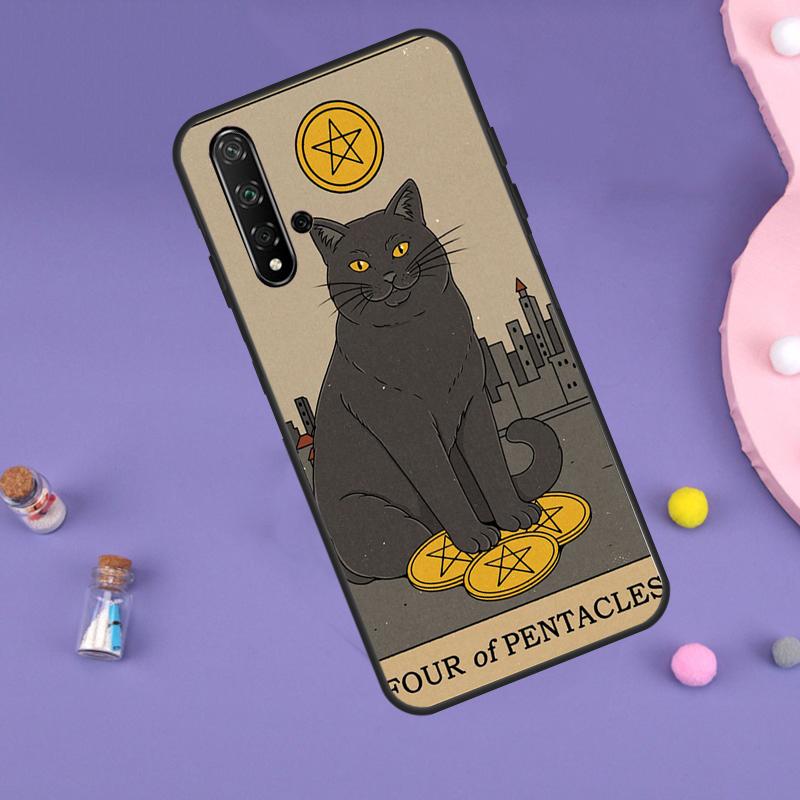 Cats Tarot Witchcraft For Huawei Nova 5T 9 10 SE 7i 8i 11i 12i Y60 Y61 Y70 Y72 Y73 Y90 Y91 P20 P40 P30 Lite Case