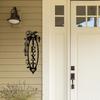 1pc Customizable Metal Welcome Sign Personalized Name Address Wall Art Porch Bedroom Office Housewarming Gift
