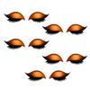 1/2/3/4/5 Pairs Lazy Eye Shadow Eyelash Patch 2-in-1 Eyeshadow Eyelashes Makeup Stickers Reusable Eye Makeup Stickers with False Lashes Shadow