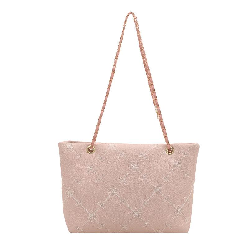 New Soft and Durable Luxury Plaid Ladies Handbag - Large Capacity Premium Texture Soft and Durable Outdoor Commuter Shoulder Crossbody Bag