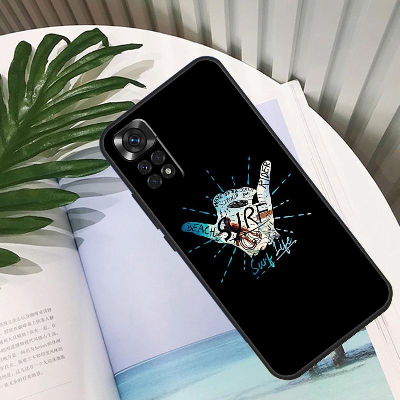 Surfer Surf Hang Loose Shaka Funda For Xiaomi Redmi Note 11 10 12 13 14 15 Pro Plus Case For Redmi 15C 10C 13C 12C 14C 15