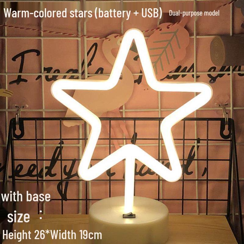 Lumière LED Néon Cactus & Flamant Rose pour Décorations de Fêtes