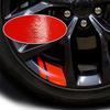 10Pcs Red Reflective Car Wheel Rim Vinyl Decal Strip Racing Stickers Accessories