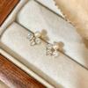 Zhao Lusi-Inspired Sterling Silver Pearl Earrings - High-End Niche Design
