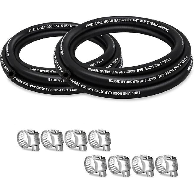 Fuel Line 5/16 Inch ID, Fuel Hose 10FT, J30R7 Fuel Line Hose NBR For Automotive Fuel Systems Engines.