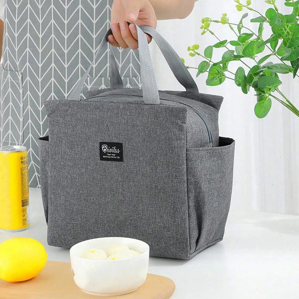 1pc - Portable Lunch Box Bag, Lunch Bag, Handheld Lunch Box Bag, Insulated Bag, Lunch Storage Bag for Work and School