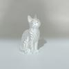 3D Printed Cat Figurines, Modern Artistic Cat Ornaments for Cat Lovers, Artistic Cat Sculpture with Stable Base for Home Entryway
