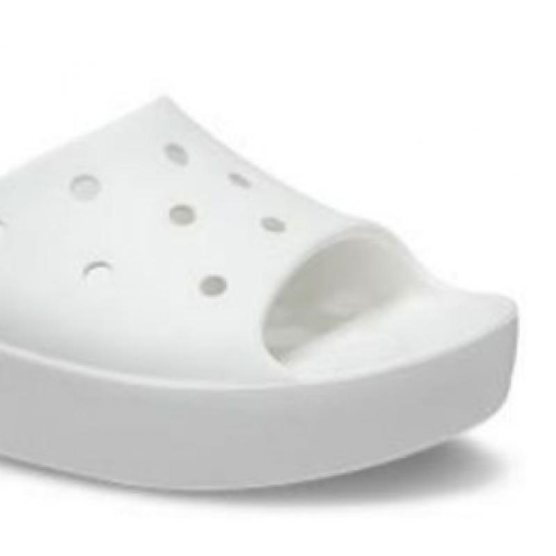 CrocS Women S claSSic Platform SlideS White 208180 100