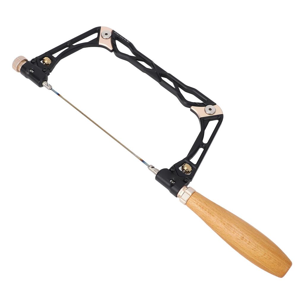 Coping Saw Kit Set Woodworking U Shaped Aluminum Curved Saw Wooden Handle for Ceramics Wood PVC