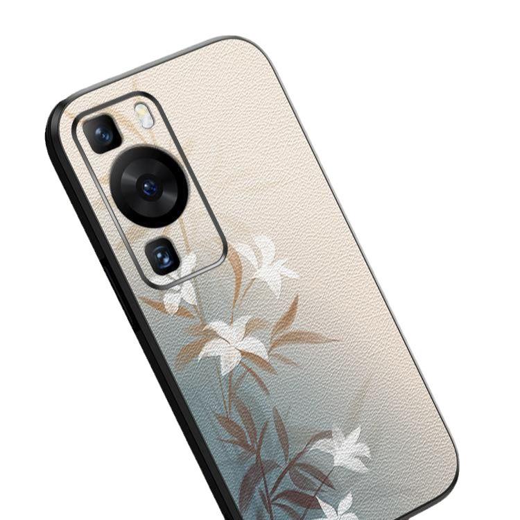 Applicable to Huawei P90 mobile phone case, new lens all-inclusive pura80Pro leather creative women's P70 protective case
