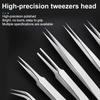 6PCS Precision Tweezers SetAnti Static Stainless Steel Tweezers Repair Tools for Electronics Repair Soldering Craft