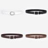 Womens Leather Waist Belt For Fashion Casual And Workwear With Durable Metal Closure