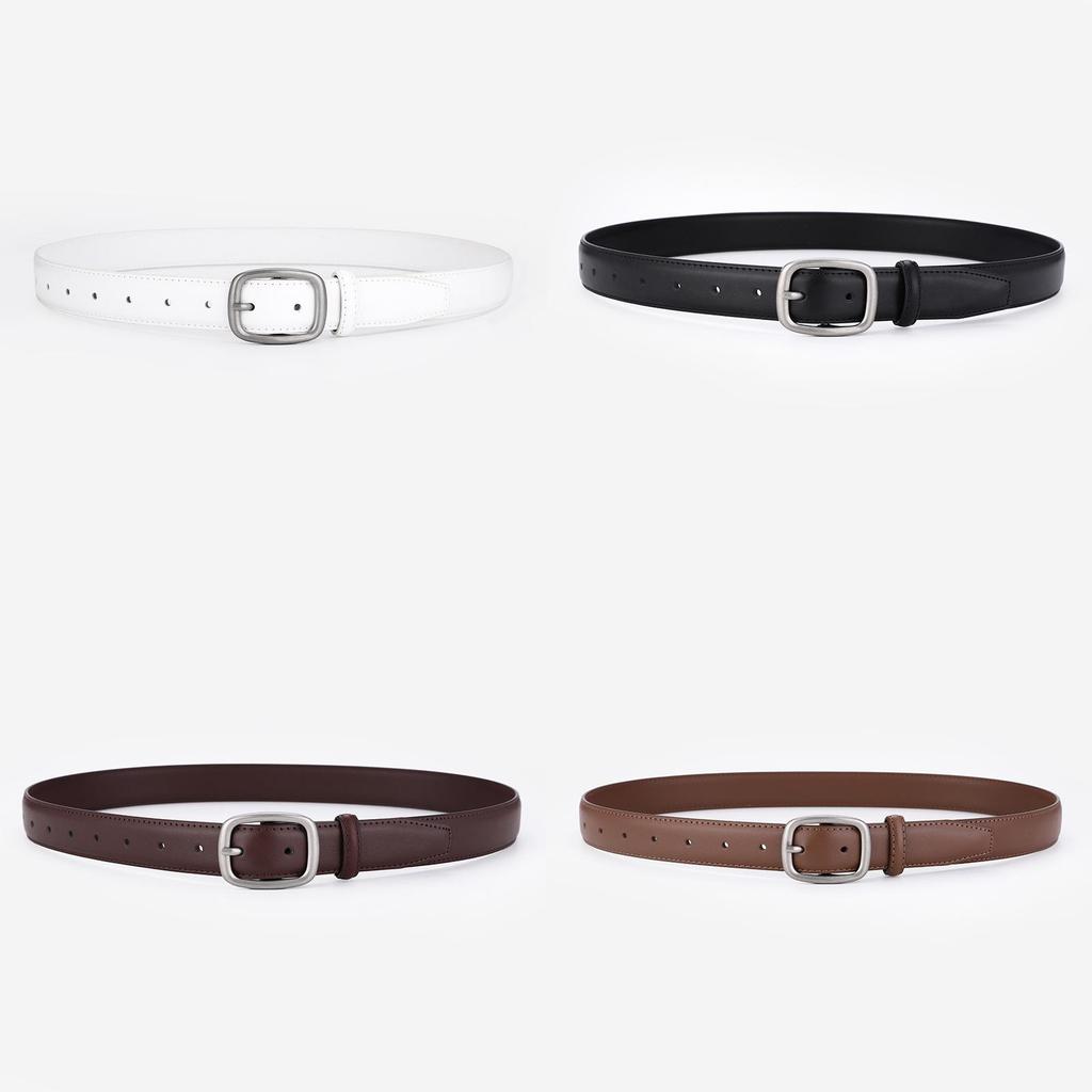 Womens Leather Waist Belt For Fashion Casual And Workwear With Durable Metal Closure