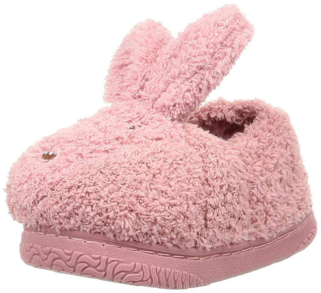 Winter room [Misia Luxury] shoes, shoes, slippers, rabbit, kids, girls, children, fluffy, pink, EUR23-24