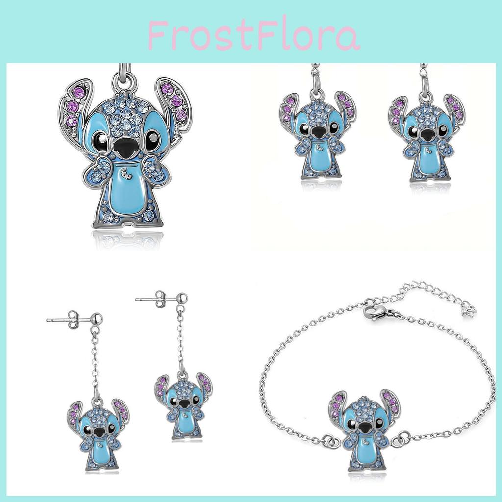 Lilo Stitch Fashion Jewelry Alloy Chain With Rhinestones For Casual Gift