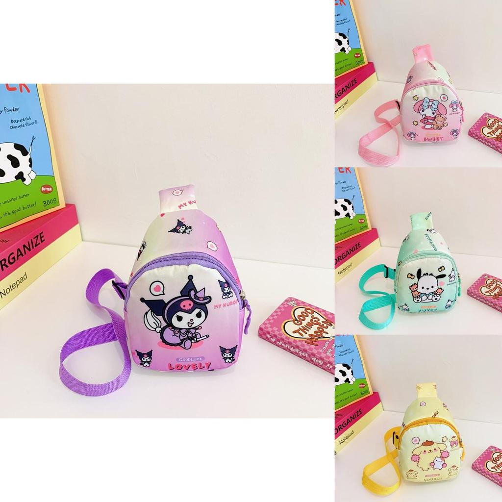 Hello Kitty Kids Cartoon Canvas Crossbody Bag With Light Weight For Preschool Kids