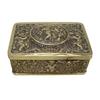 Automatic Popping Bird Metal Box Vintage Embossed Alloy Box Home Office Bookshelf Desktop Decoration Collectible Ornament