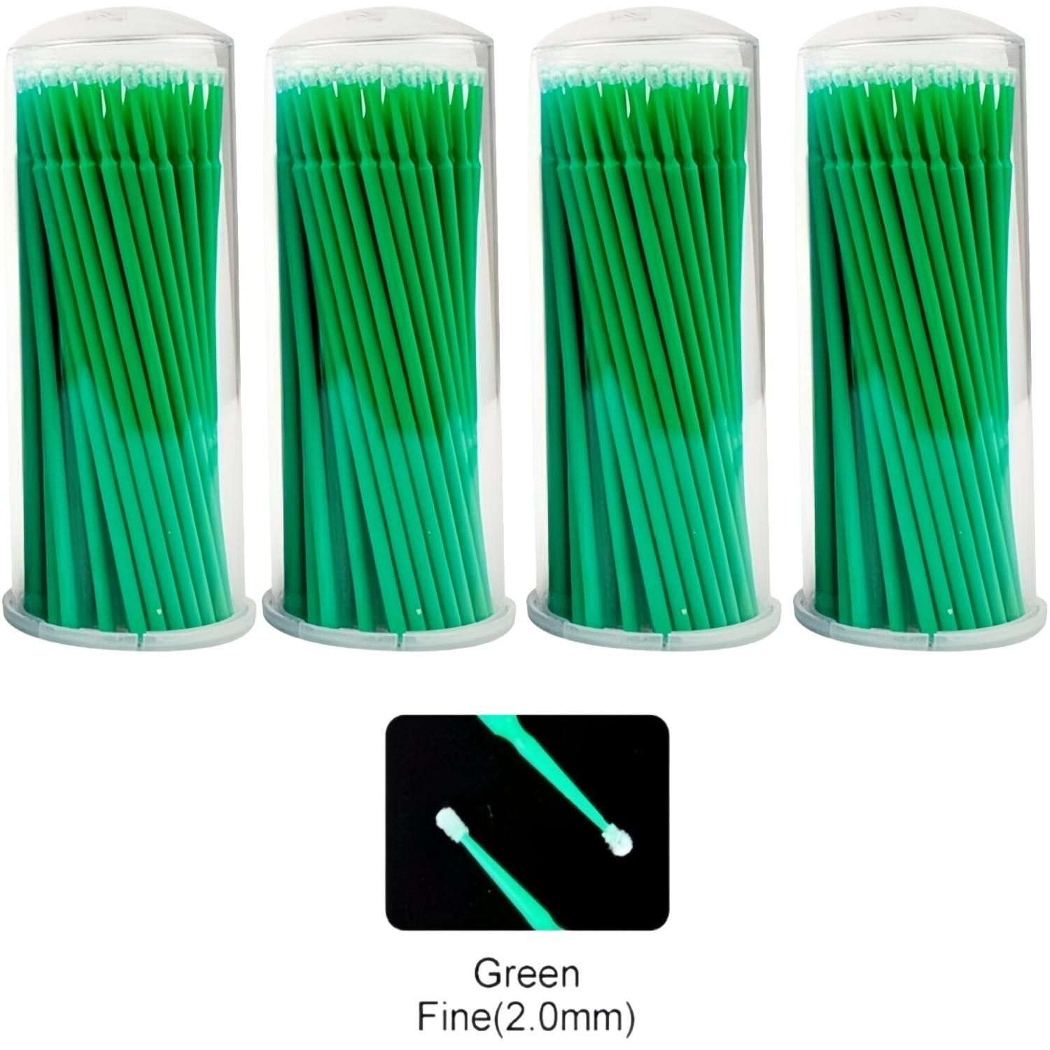 

400Pcs Dental Disposable Micro Applicator Brush Eyelash Brushes With Portable Box Plastic Handle Microfiber Tips Dentist Tool