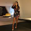 Elegant Women's Fashion Satin Floral Print Shirt Mini Dress Perfect For Casual Occasions