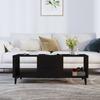  Coffee Table, Black, 102x50x40 Cm, Wood-based Material