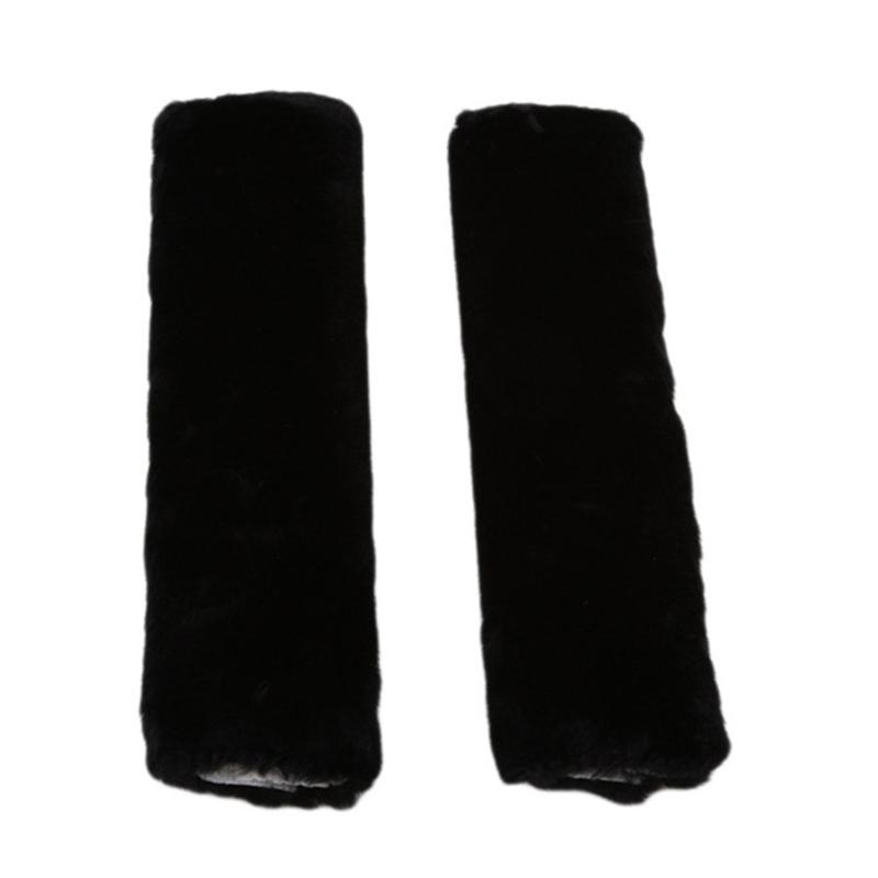 2pcs Universal Car Seat Belt Cover Adjustable Plush Car Safety Belt Cover Shoulder Pad for Kids Adults Car Interior Accessories