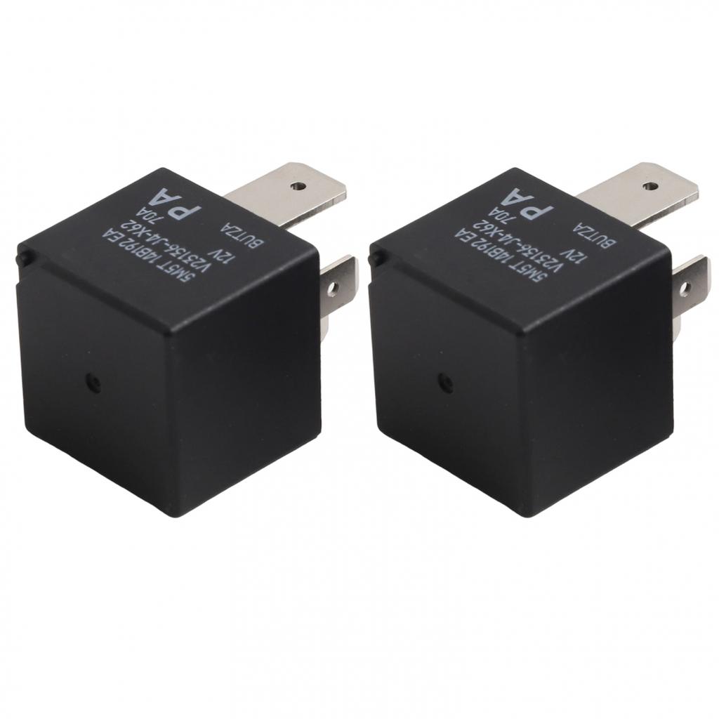 Car Relay Bundle of 2 PC DC12V 70A Suitable for Various For Ford Models