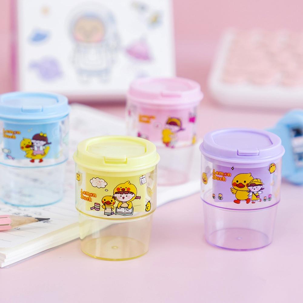 

Convenient Cup Pencil Sharpener Cartoon Patterns Cartoon Pencil Sharpener Office