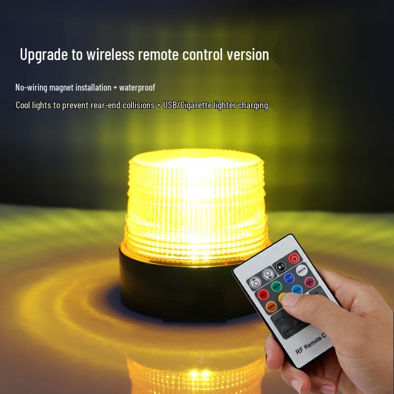 

Перезаряжаемый от USB многоцветный сигнальный фонарь безопасности с магнитной функцией для ночных строительных работ и дорожных опасностей Wired