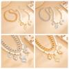 Personalized Metal Imitation Pearl Heart Chain  Foot Ankle Beach Party Jewelry For Women Girl Foot Bracelet Anklet Gifts
